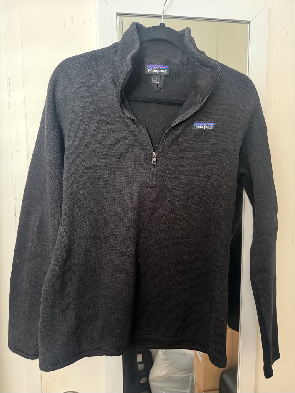 Patagonia Black Half-Zip Women's Sweater